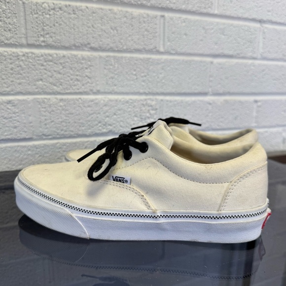 Vans Cream and Black Skate-Style Sneakers - Picture 12 of 14